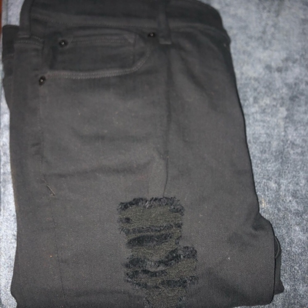 *Express* deconstructed black denim